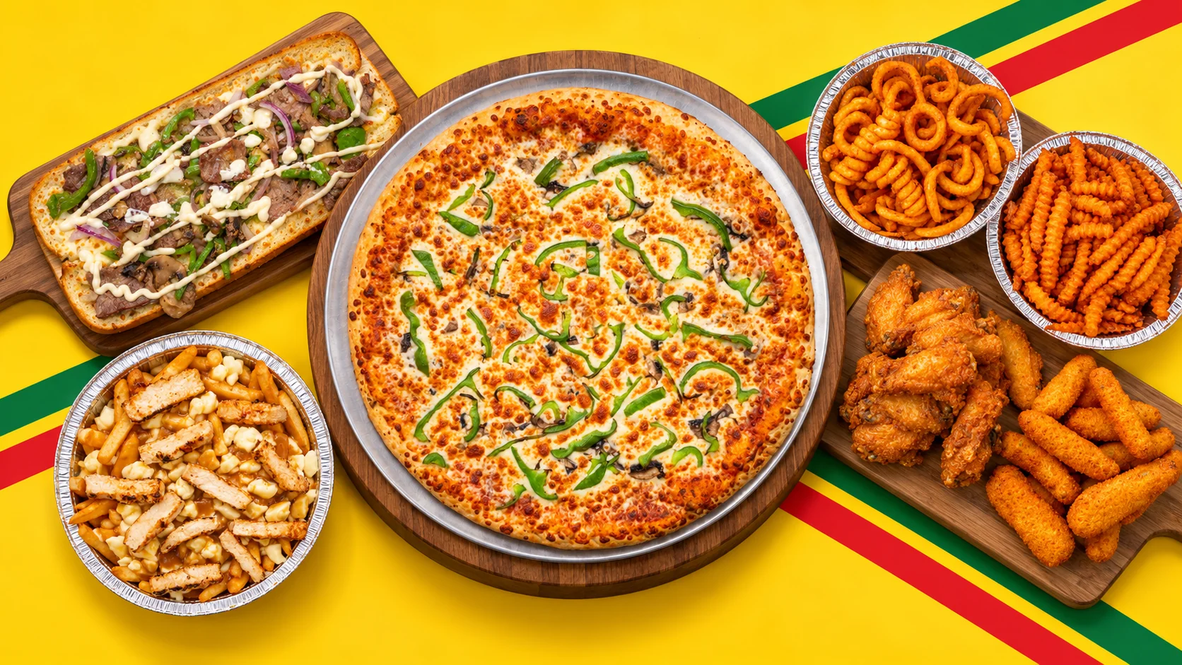 Pizzas, poutines et accompagnements de Kabylie Pizza